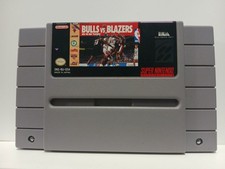 Bulls Vs. Blazers And The NBA Playoffs Super Nintendo SNES Cartridge *Tested*