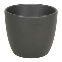 Inna-Glas Keramik Blumentopf, Ø7,5Cm, 6Cm, Anthrazit, Matt