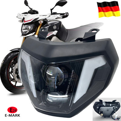 E24 LED Scheinwerfer vorn / Vorderlicht für Yamaha FZ09 MT09 2014-16 MT07 18-19
