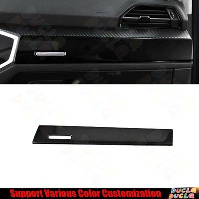 For Audi Q3 2019-2022 Bright Black Central Console Dashboard Panel Strip Cover