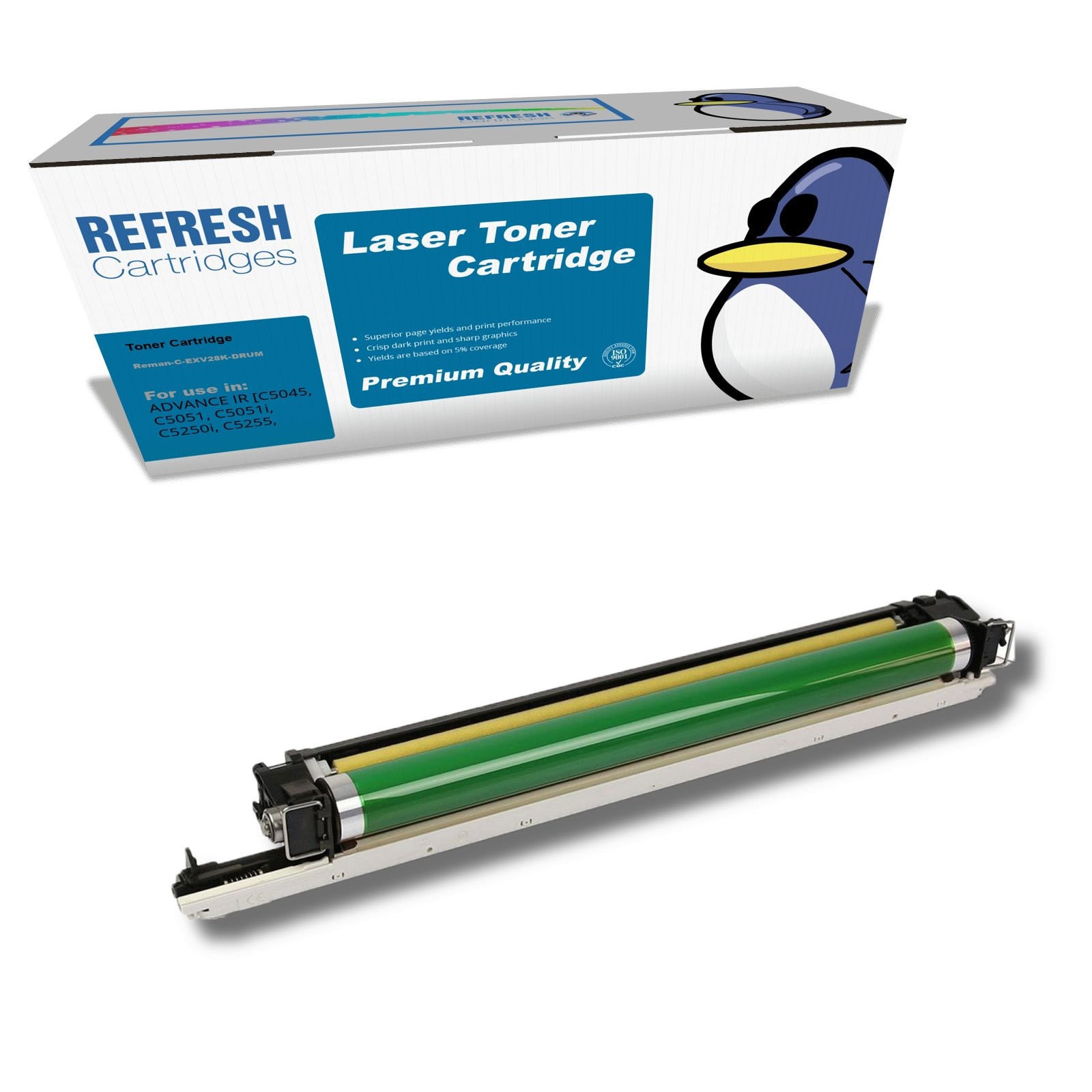 Refresh Cartridges Black Drum 2776B003BA Compatible With Canon Printers