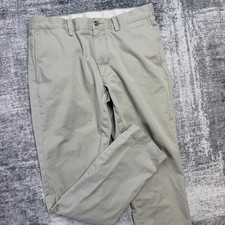Polo Ralph Lauren Pants Mens 32x32 31x30 Beige Slim Fit Twill Chino Preppy