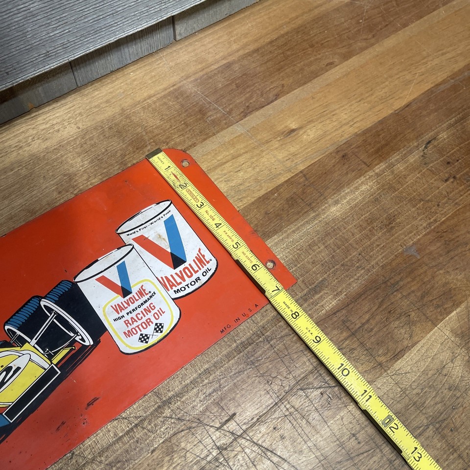 Topper Cart Rack Vintage Rare Valvoline Motor Oil Can Display Rack Topper - F1 Racecar ...