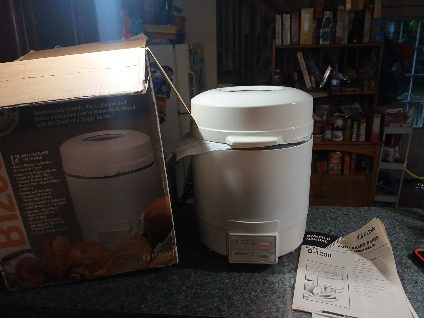 FUNAI Bread Maker, 12 in 1 Bread Maker Machine with Dough Maker NEW OPEN BOX
Opens in a new window o