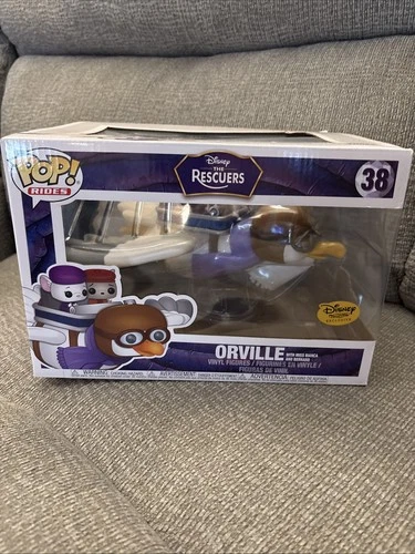 Funko POP! Rides Disney Rescuers ORVILLE With MISS BIANCA & BERNARD #38 Figures