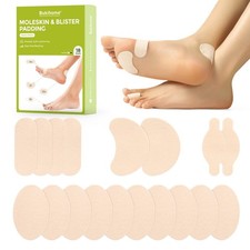 Moleskin Adhesive Pads for Feet - Blister Prevention Tape Cushions Corns, Cal...