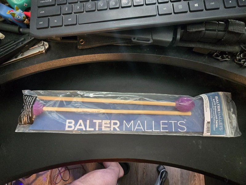 Mike Balter 47R Joe Locke Quick Fly Rattan Medium Hard Vibes Mallets - B47R