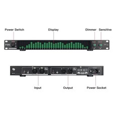 Nuovo BDS PP-31 analizzatore di spettro audio digitale display 1U spettro musicale VU