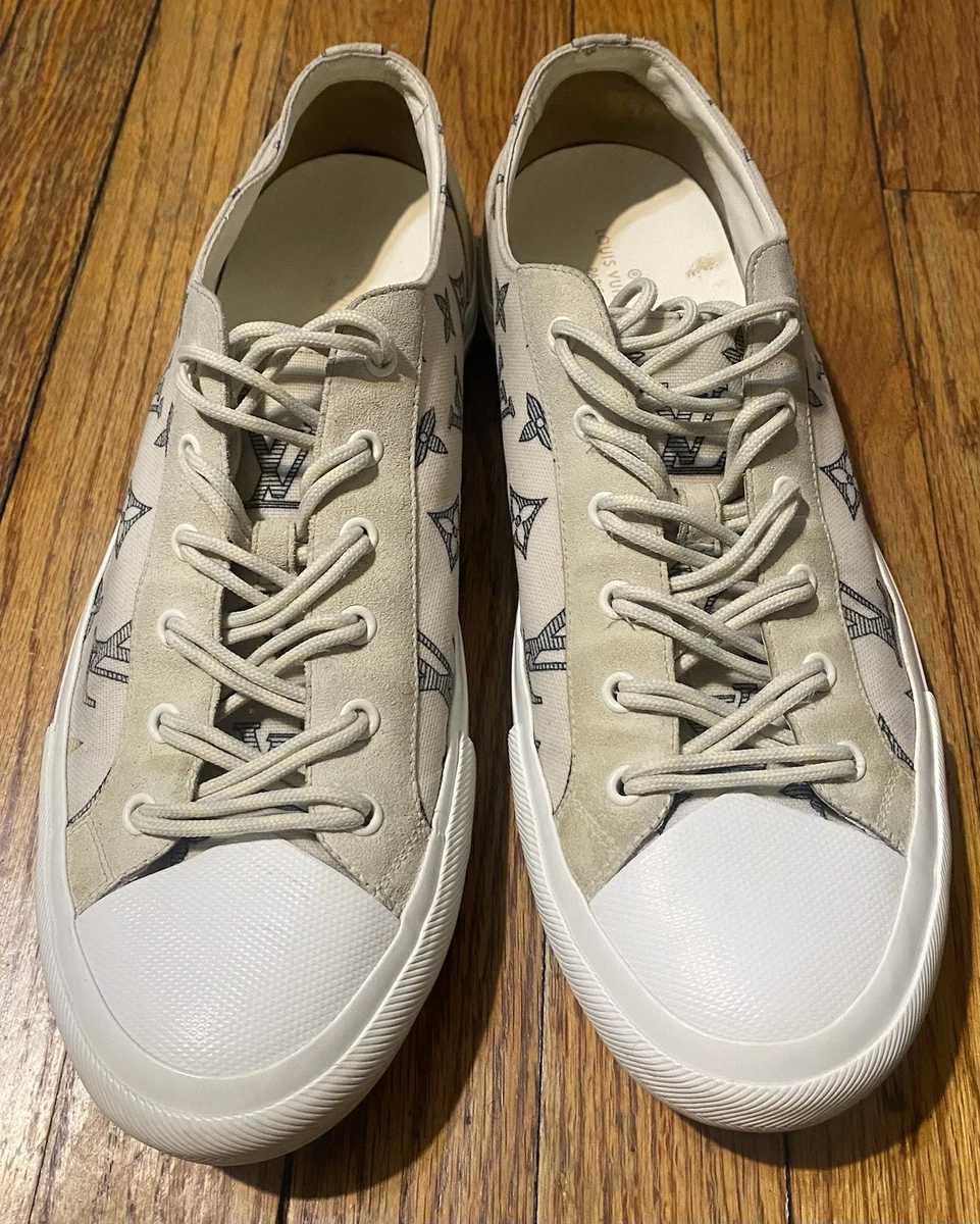 LOUIS VUITTON S/S 2012 Khaki Suede Leather LV High Top \