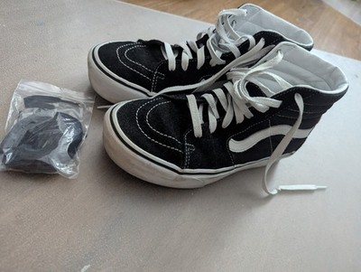 VANS Damen Sneaker Schwarz Weiß Wildleder Sk8-Hi High-Top EU 39 gebraucht