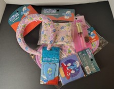 The Smurfs Spa Self-Care Bundle - Headband, Gua Sha Tool, Lip Oil New/Nostalgic