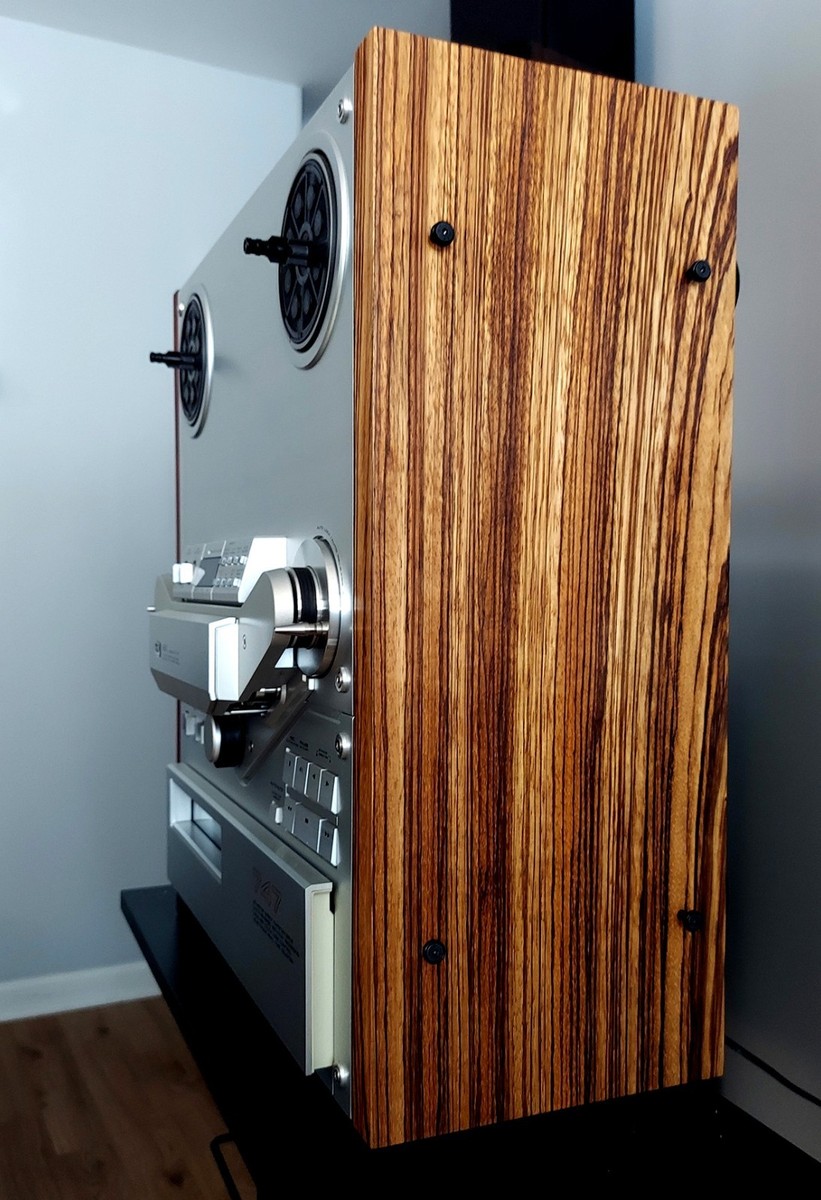 AKAI GX 747 636 635 646 Reel to Reel ZEBRA WOOD SIDE PANELS | eBay