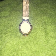 GUESS Women's Analog Wristwatch White Dial Gold Tone Milanese Mesh Band