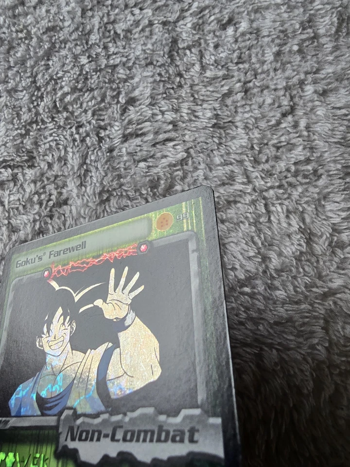 DBZ Dragon Ball Z FOIL Goku's Farewell 99 CCG Unlimited Cell Games Saga MP - Image 4 of 4