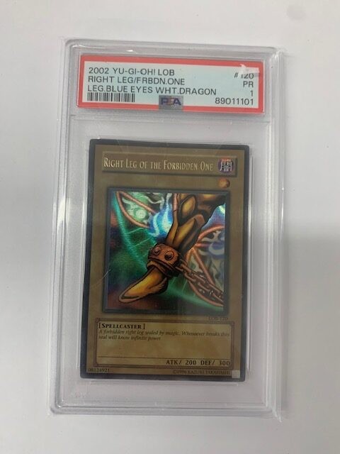 Yu-Gi-Oh! Right Leg of the Forbidden One LOB-120 PSA 1