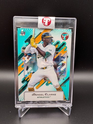 #ad 🔥2025 Topps Pristine Aqua Refractor Encased ⚾Denzel Clarke #05 199 RC 🔥 $4.99