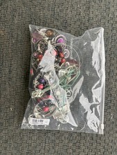 Mixed Costume Jewelry Lot Bundle - Necklaces Bracelets Beads - Purple Pink