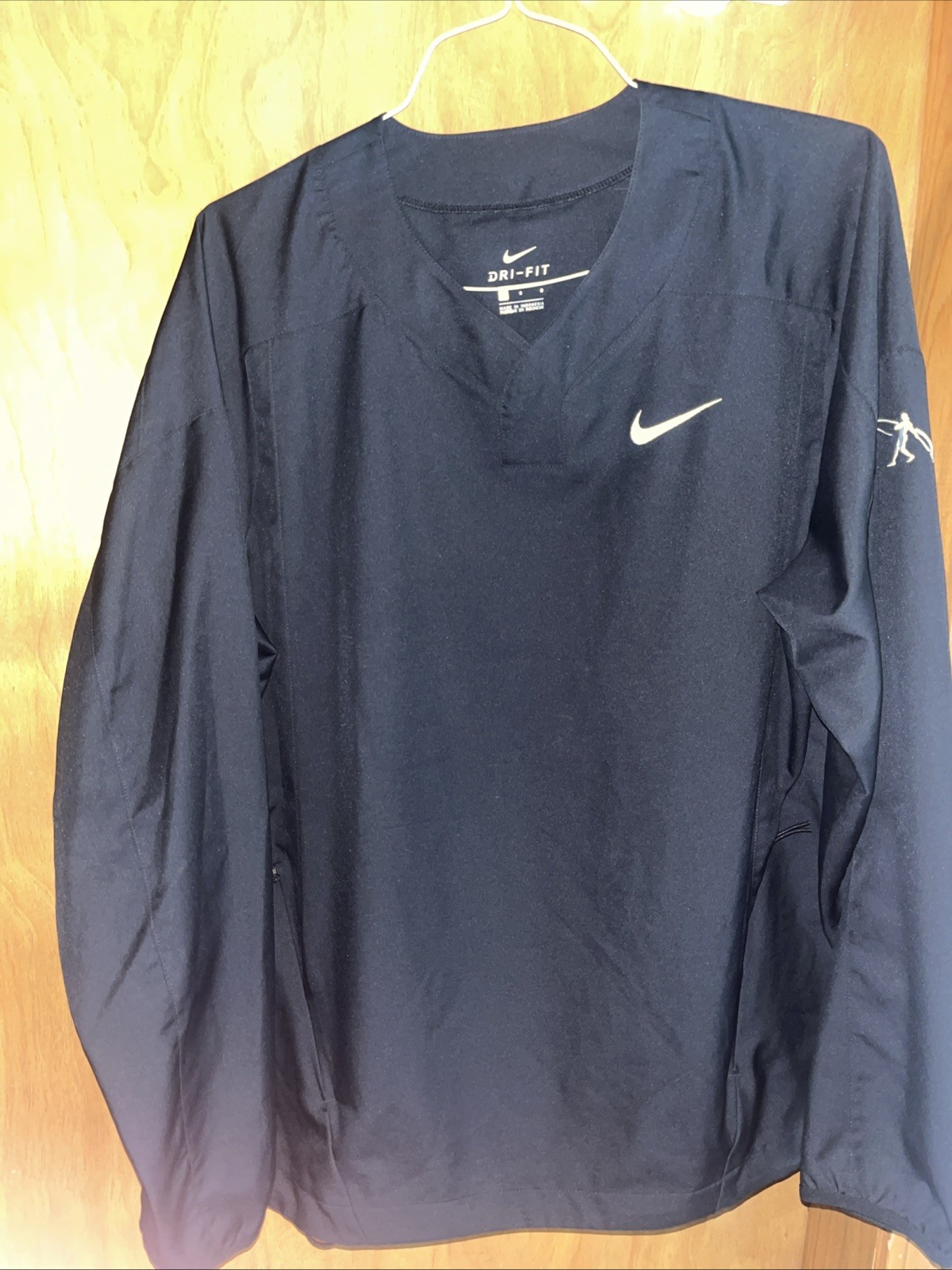 SACAI X NIKE NIKE DRI FIT KEN GRIFFEY PULLOVER GRANDE NERO GIACCA SWINGMAN (B73)