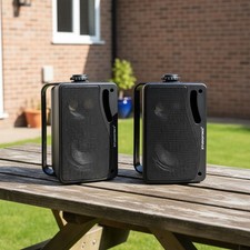 Durable 200W Outdoor Wall-Mount Speakers - 3.5 Inch Waterproof for All Climates
