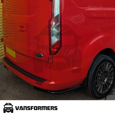 VANSFORMERS Ford Transit Custom MK1 Facelift 2018+ Rear Side Splitters Bumper Spats Diffuser