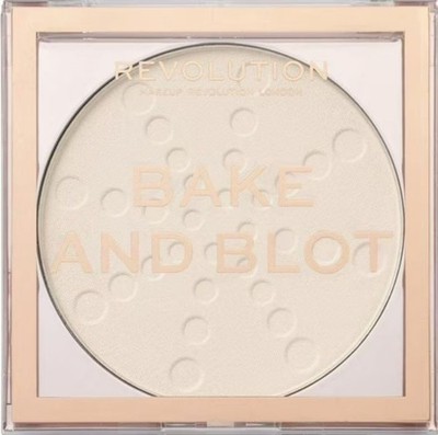 Makeup Revolution Bake And Blot Pressed Powder, Translucent (for all skin tones)