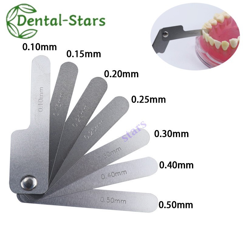 1/10Set Dental Orthodontic Interproximal Reduction IPR Measuring Gauge ...