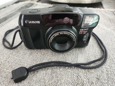 Canon Sure Shot Black 38mm Auto Focus Point & Shoot Film Camera Latch