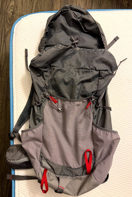 REI Stoke 29 Lightweight Hiking Daypack Backpack Grey Red Ripstop Outdoor Trail