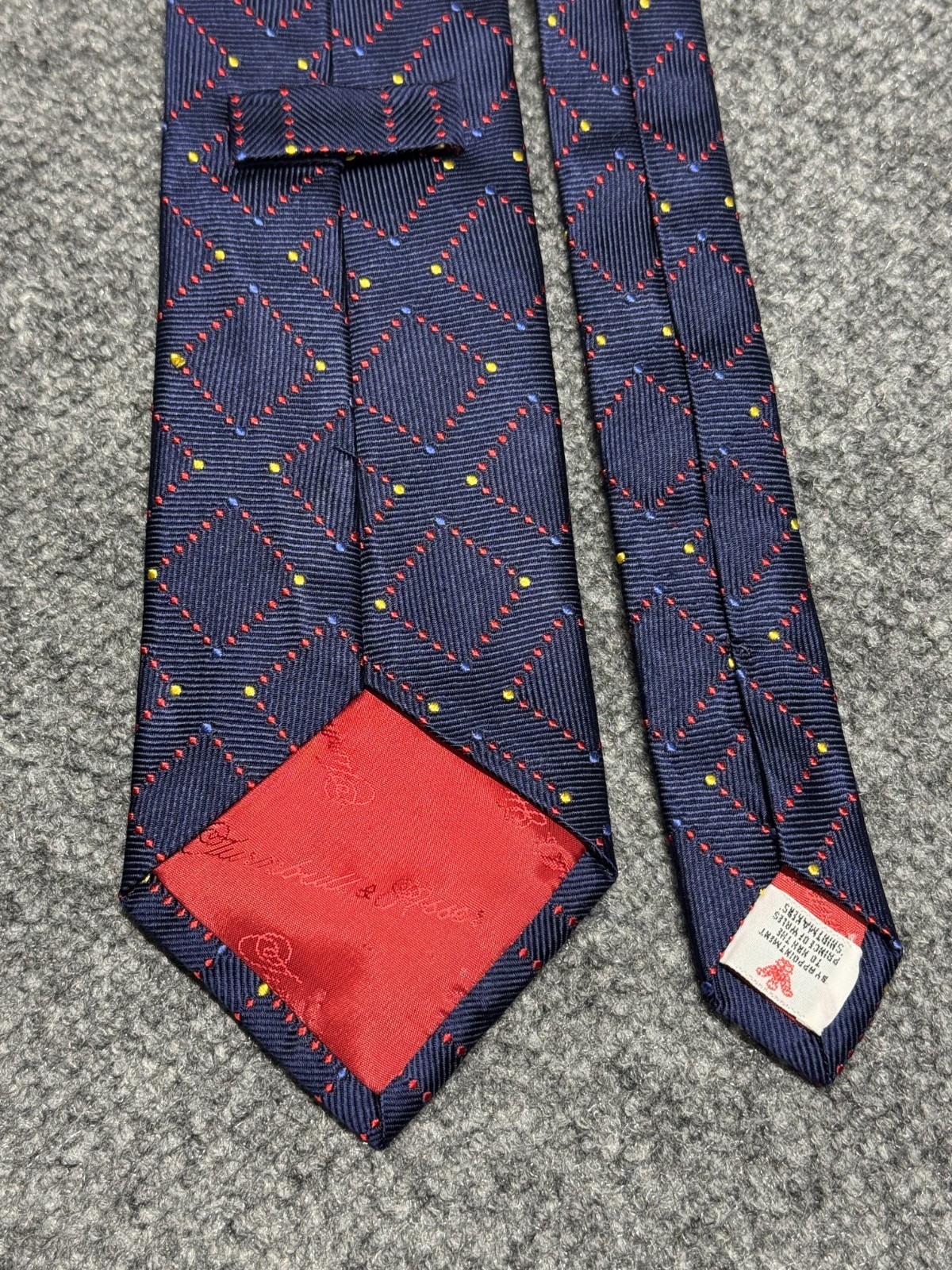 Turnbull Asser Hand Made 100% Silk Luxury Elegance England Neck Tie 3.5" x 58"