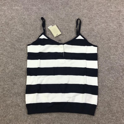 Gant Elliot Gant Classic Striped Strap Top Womens Large Navy White Tank Cami