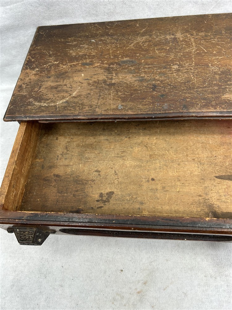 sewing thread box 2 drawer general store counter display 1890 original antique