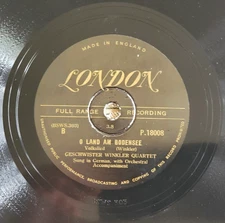 SALE 1948 Geschwister Winkler O Land Am 78 RPM 10 inch LONDON P18008 G+ Shellac