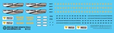N Scale - Ann Arbor WAMX Locomotive Decals