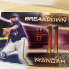 2019 Bowman Draft - Chrome  Scouts Draft Pick Breakdown #BSB-AM Alek Manoah (RC)
