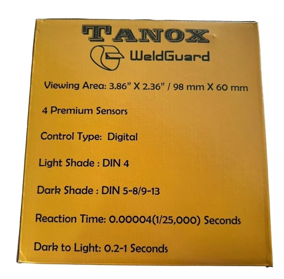 Solar Welding Helmet True Color Auto-Darkening w/ Gloves & Bag ARC TIG MIG(WH1) - Image 4 of 4