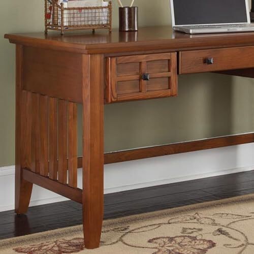 Arts & Crafts Cottage Oak Executive Desk by Home Styles eBay