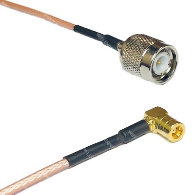 RG316 TNC MALE to SMB FEMALE ANGLE RF Cable Rapid-SHIP LOT