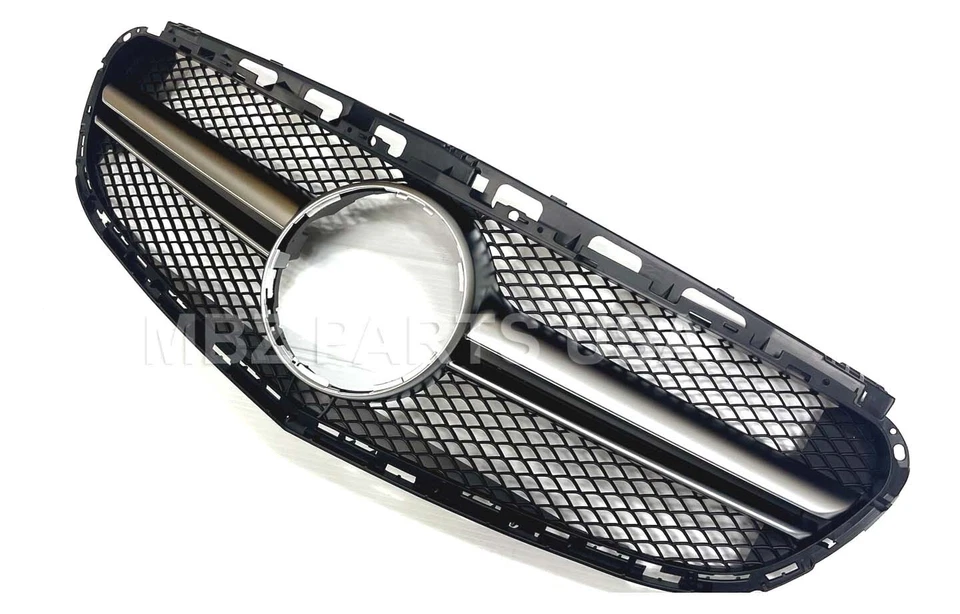 Clase E Sedán 14-16 Negro-Plateado Rejilla Personalizada E350 E300 E400 E550 E250 Mira Nueva Foto 4 de 4