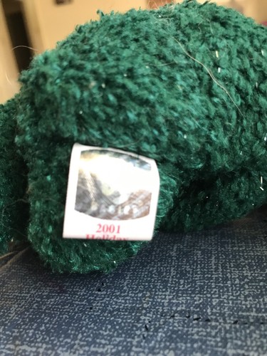 TY 2001 Holiday Teddy Bear Original BEANIE BABY And BUDDY Retired Gift 1st Buddy - Picture 10 of 11