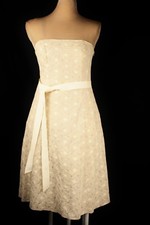 Debut NWOT Cream Textured Dress & Shrug Sz 12