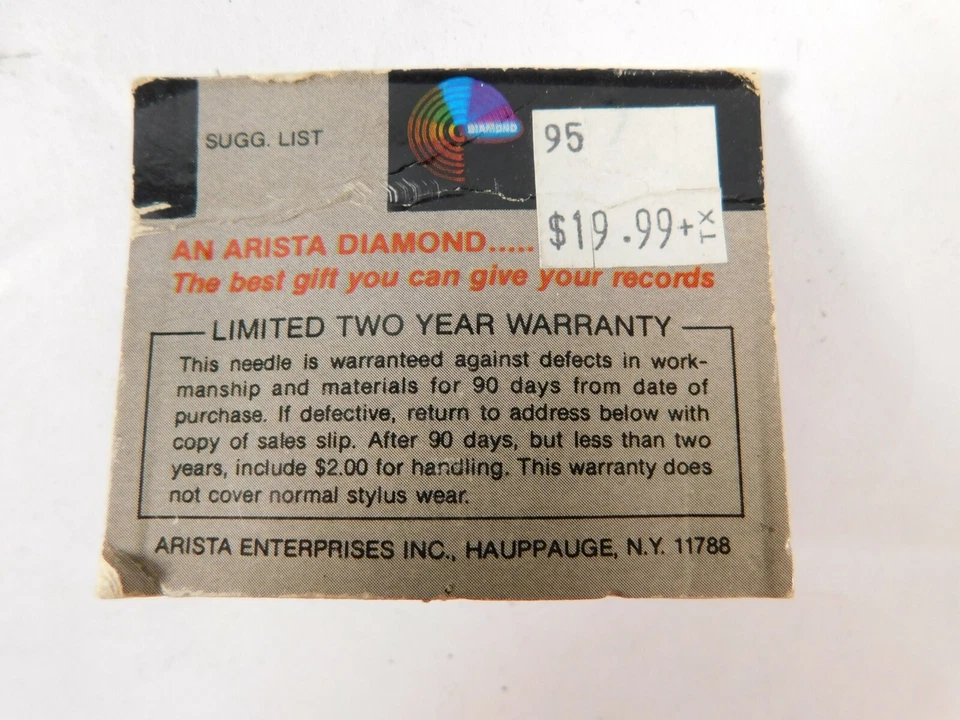 NOS Vintage Arista 30-140 Phono Needle Diamond Tip Stylus - Image 2 of 2
