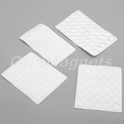 1 Foglio Gomma Trasparente Piedini Tondi Paracolpi Fermaporta Mobili Autoadesivo Pad