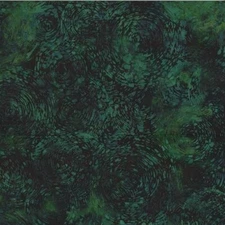 Hoffman Batiks Fabric - Bali Batik - Basil Spiral  #V2536-473