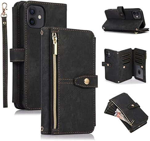 Wallet Case for iPhone 11 6.1| Vintage Premium PU Leather Cover Flip Case with C