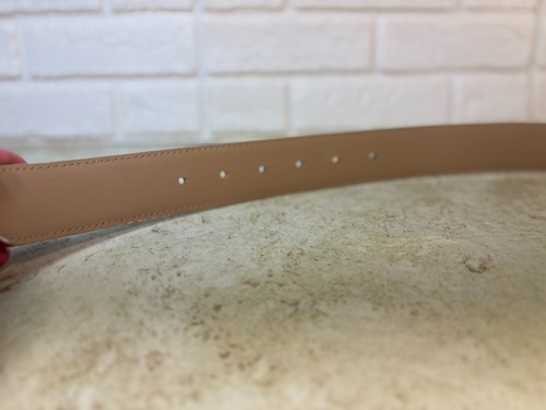 Cinturón de golf Mizuno digital texturizado de cuero blanco pulido liso hebilla Mizuno 34" - Imagen 13 de 19