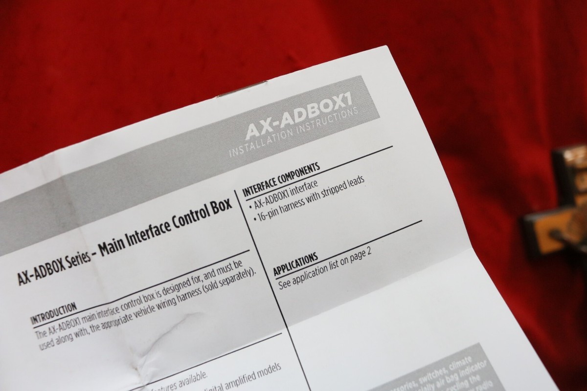 Axxess AX-ADBOX1 Auto Detect System Interface With Dig Fade, NEW
