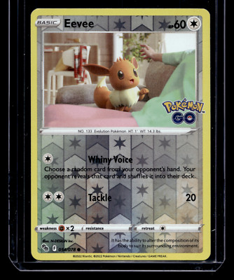 Eevee Reverse Holo 054/078 Pokemon GO Card *Combined Shipping