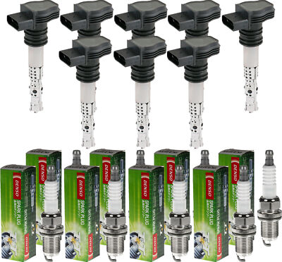 8x ESEN SKV Zündspule + DENSO Zündkerze für Jeep Grand Cherokee II WJ WG 4.7
