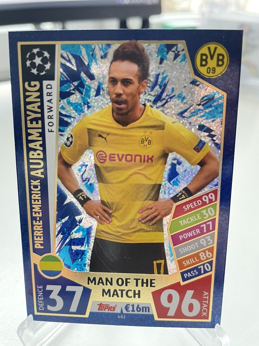 Aubameyang 2017-18 Topps Match Attax UEFA Champions League MAN OF 
