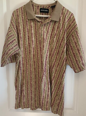 Pierre Cardin Golf Polo Men's Size L 100% Cotton